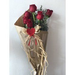 ramo 6 rosas (bouquet 6 roses)