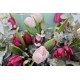 Caja de tulipanes variados